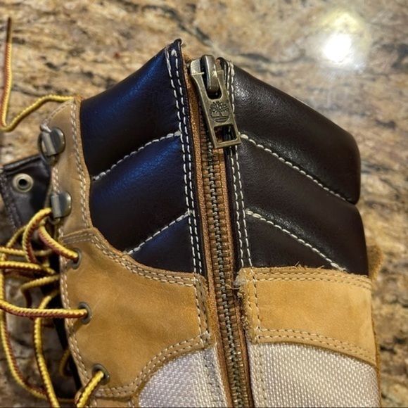 Timberland Women’s Spring Point Lace Up 14” Wedge Boots Wheat/Brown size 7 - Picture 4 of 9